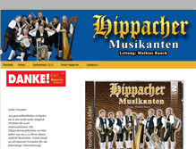 Tablet Screenshot of hippacher-musikanten.at